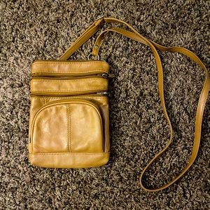 Tan crossbody purse